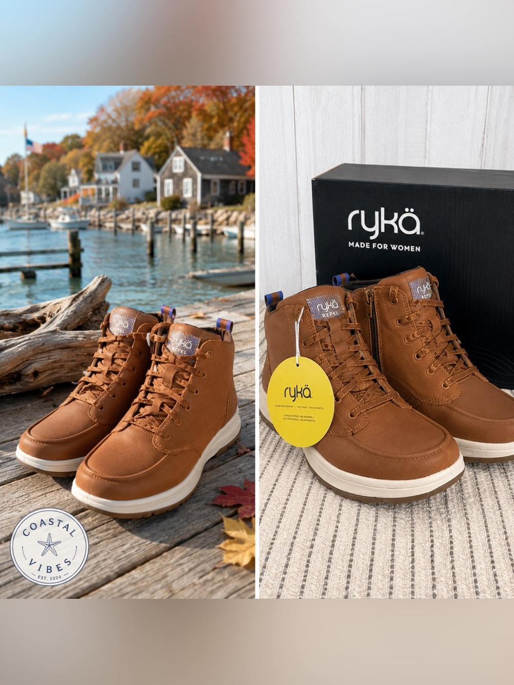 Ryka Belfast Water Repellent Boots 6W Wide NIB